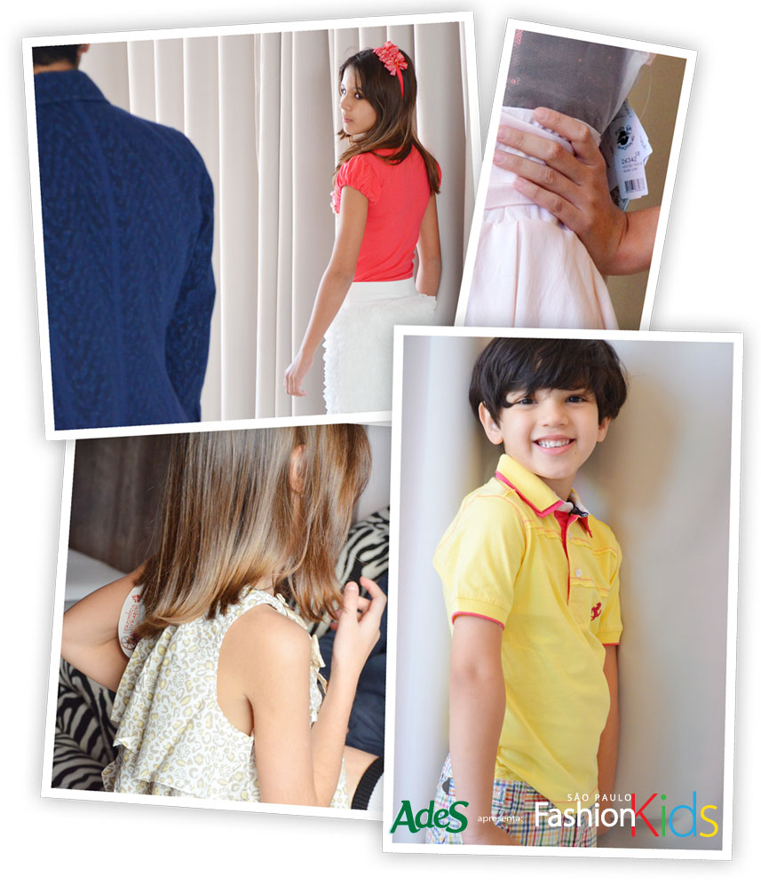 Primeira prova de roupa do Fashion Kids