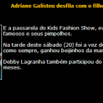 Kids Fashion Show 6 é notícia em diversos sites!